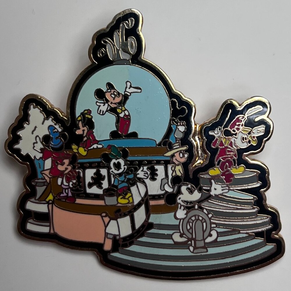 disney mickey snow globe parade pin • magic kingdom • 2001